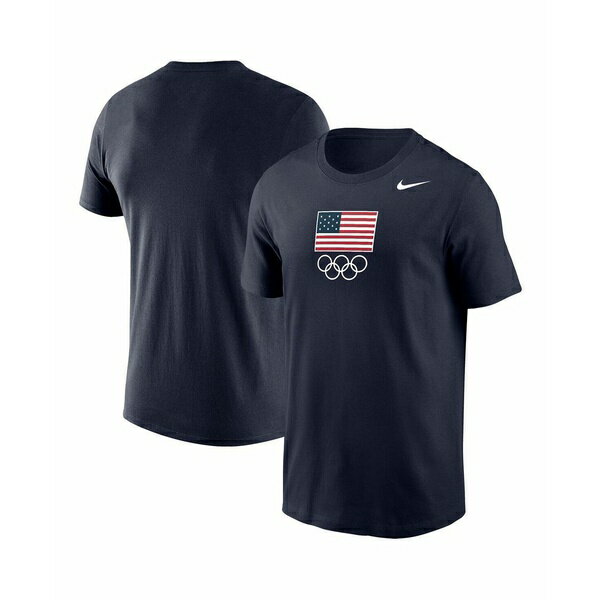 ナイキ メンズ シャツ トップス Men's Navy Team USA Olympic Team Performance T-Shirt Navy(4)