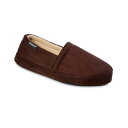 アイソトナー メンズ サンダル シューズ Men's Closed Back Microsuede Memory Foam Slipper Dark Chocolate