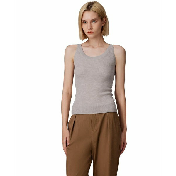 ジェニー リウ レディース ニット&セーター アウター Women's Scoop Neck Tank Top | 75% Merino Wool ..