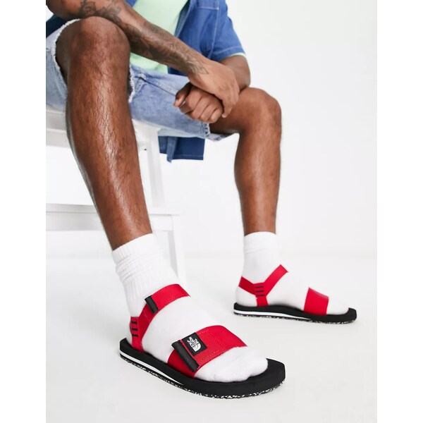 ノースフェイス メンズ サンダル シューズ The North Face Skeena sandals in red Red