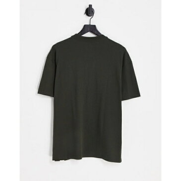 ナイキ メンズ Tシャツ トップス Nike DNA oversized photo print T-shirt in dark green Green