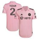 アディダス メンズ ユニフォーム トップス DeAndre Yedlin Inter Miami CF adidas 2022 The Heart Beat Kit Authentic Player Jersey Pink