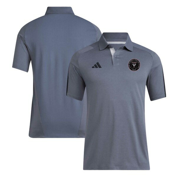 AfB_X Y |Vc gbvX Inter Miami CF adidas 2024 Training Polo Gray