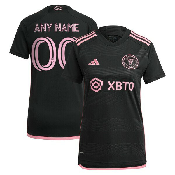 アディダス レディース ユニフォーム トップス Inter Miami CF adidas Women's 2023 La Noche Replica Custom Jersey Black