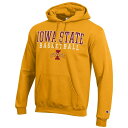 チャンピオン メンズ ジャケット＆ブルゾン アウター Iowa State Cyclones Champion Basketball Stack Pullover Hoodie Gold