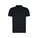 ヒューゴボス メンズ ポロシャツ トップス Short Sleeve Cotton Polo Shirt BLACK