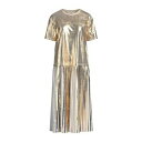 【送料無料】 ヴァレンティノ ガラヴァーニ レディース ワンピース トップス Midi dresses Gold