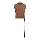 【送料無料】 リックオウエンス レディース パーカー・スウェットシャツ アウター Sweatshirts Brown