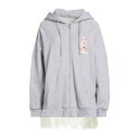 【送料無料】 モスキーノ レディース パーカー・スウェットシャツ アウター Sweatshirts Grey
