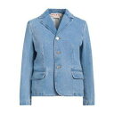 【送料無料】 マルニ レディース ジャケット&ブルゾン アウター Blazers Blue