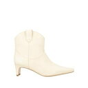 【送料無料】 ステゥド レディース ブーツ シューズ Ankle boots White