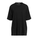 【送料無料】 ディースクエアード レディース Tシャツ トップス T-shirts Black