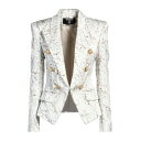【送料無料】 バルマン レディース ジャケット&ブルゾン アウター Blazers Grey