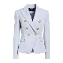 【送料無料】 バルマン レディース ジャケット&ブルゾン アウター Blazers Purple