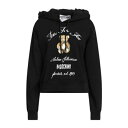 【送料無料】 モスキーノ レディース パーカー・スウェットシャツ アウター Sweatshirts Black