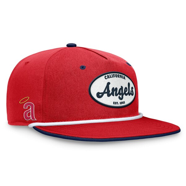 ファナティクス メンズ 帽子 アクセサリー California Angels Fanatics Cooperstown Collection Iron Golfer Snapback Hat Red