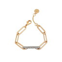 BXJ[g fB[X uXbgEoOEANbg ANZT[ Gold-Tone Pave Bar Paper Link Bracelet Gold-Tone