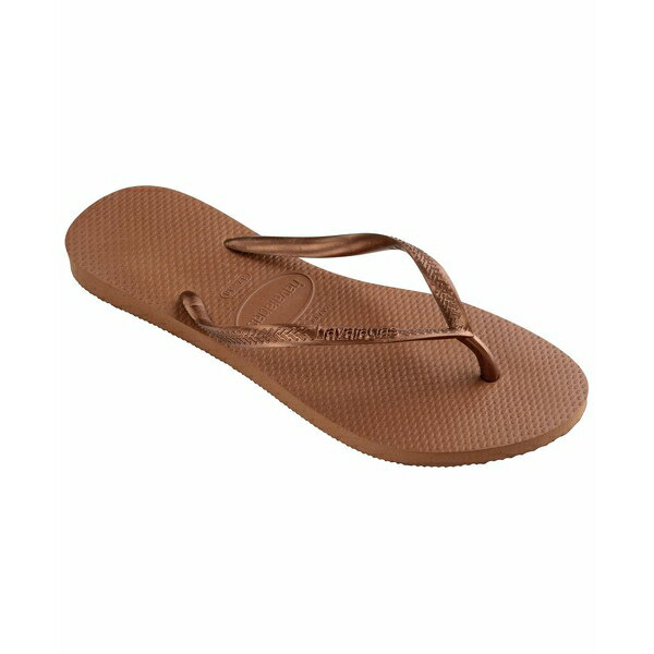 ハワイアナス ハワイアナス レディース サンダル シューズ Women's Slim Flip-flop Sandals Rust, Metallic Copper