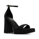 アルド アルド レディース サンダル シューズ Women's Montag Two-Piece Ankle-Strap Block-Heel Sandals Black