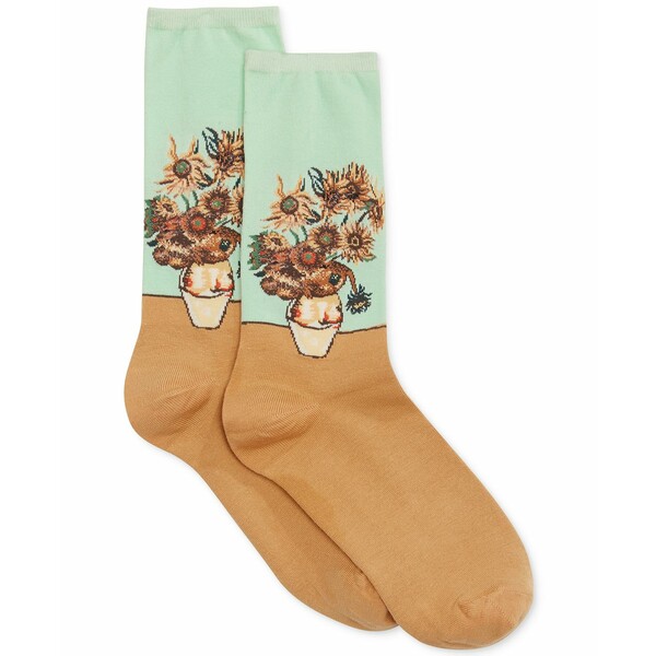 zbg\bNX fB[X C A_[EFA Women's Sunflower Artist Series Fashion Crew Socks Spearmint