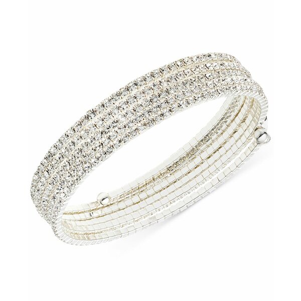 アンクライン レディース ブレスレット・バングル・アンクレット アクセサリー Multi-Row Rhinestone Flex Bracelet Silver