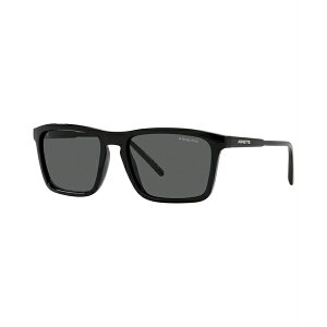 ͥå  󥰥饹 ꡼ Men's Sunglasses, AN4283 56 BLACK/DARK GREY