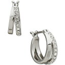 J[K[tFh fB[X sAXCO ANZT[ Extra-Small Pav&eacute; Split Hoop Earrings, 0.49