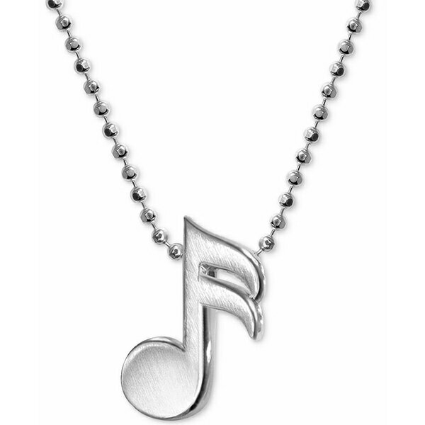 楽天astyアレックス ウー レディース ネックレス・チョーカー・ペンダントトップ アクセサリー Music Note Necklace in Sterling Silver Silver