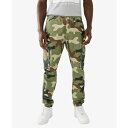 トゥルーレリジョン トゥルーレリジョン メンズ カジュアルパンツ ボトムス Men's Non Denim Camo Big T Cargo Joggers Green Camo