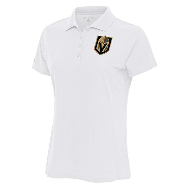 アンティグア レディース ポロシャツ トップス Vegas Golden Knights Antigua Women's Team Logo Legacy Pique Polo White