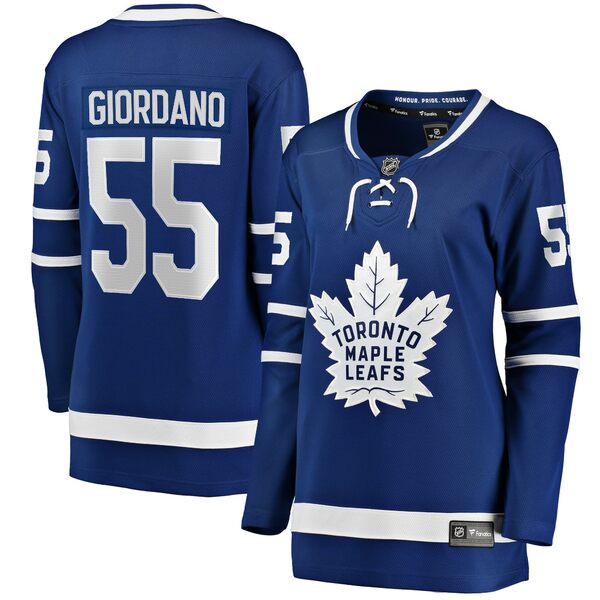 ファナティクス レディース ユニフォーム トップス Mark Giordano Toronto Maple Leafs Women 039 s Fanatics Branded Home Breakaway Player Jersey Blue