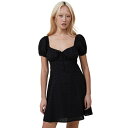 コットンオン レディース ワンピース トップス Women's Corset Mini Dress Black