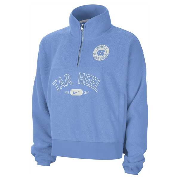 ナイキ ブルゾン レディース ナイキ レディース ジャケット＆ブルゾン アウター North Carolina Tar Heels Nike Women's Fly Fleece QuarterZip Jacket Carolina Blue