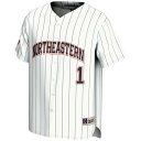 ゲームデイグレーツ メンズ ユニフォーム トップス #1 Northeastern Huskies GameDay Greats Lightweight Baseball Fashion Jersey White