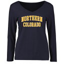 t@ieBNX fB[X TVc gbvX Northern Colorado Bears Women's Everyday Long Sleeve TShirt Navy