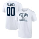 ファナティクス メンズ Tシャツ トップス Notre Dame Fighting Irish Fanatics Branded Men 039 s Lacrosse PickAPlayer NIL Gameday Tradition T Shirt White