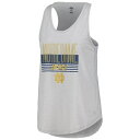 アンダーアーマー レディース Tシャツ トップス Notre Dame Fighting Irish Under Armour Women 039 s Breezy Racerback TriBlend Tank Top Heather Gray