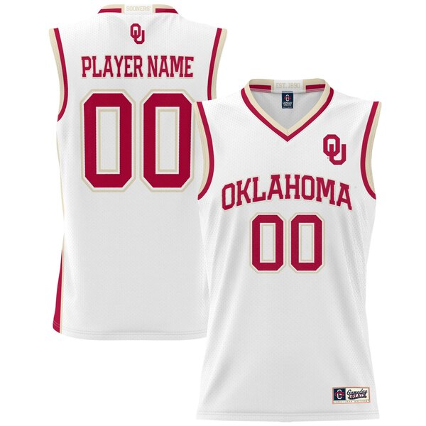 楽天astyゲームデイグレーツ メンズ ユニフォーム トップス Oklahoma Sooners GameDay Greats Men's NIL PickAPlayer Lightweight Basketball Jersey White