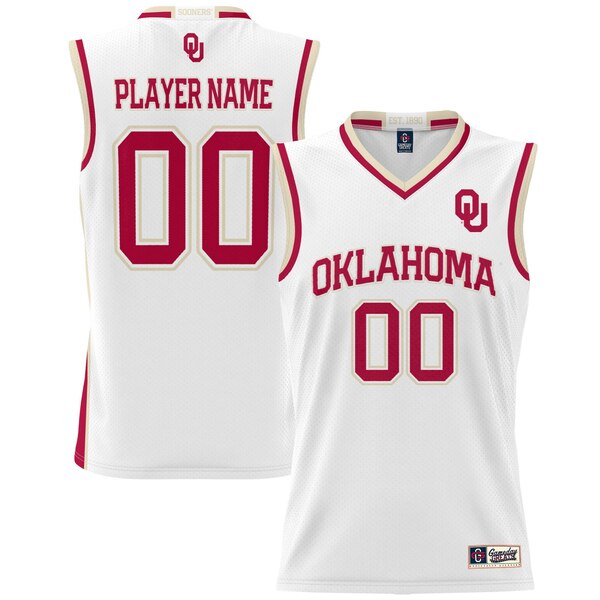 ゲームデイグレーツ メンズ ユニフォーム トップス Oklahoma Sooners GameDay Greats Men's NIL PickAPlayer Lightweight Basketball Jersey White