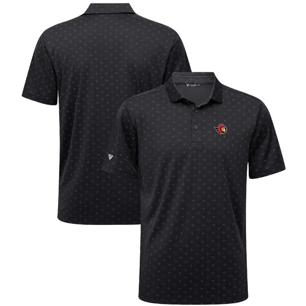 ٥륦  ݥ ȥåץ Ottawa Senators Levelwear Detect Insignia Core Polo Black