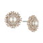 ޥ륱å ǥ ԥ ꡼ Gold-Tone Cubic Zirconia &Imitation Pearl Button Earrings Gold