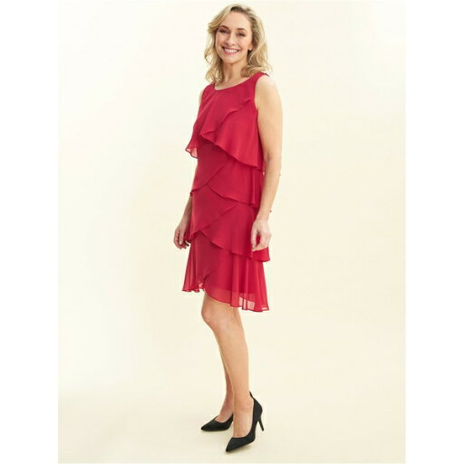 ジーナバッコーニ レディース ワンピース トップス Vesta Jewel Tiered Cocktail Dress CRIMSON ジーナバッコーニ レディース ワンピース トップス Vesta Jewel Tiered Cocktail Dress CRIMSON