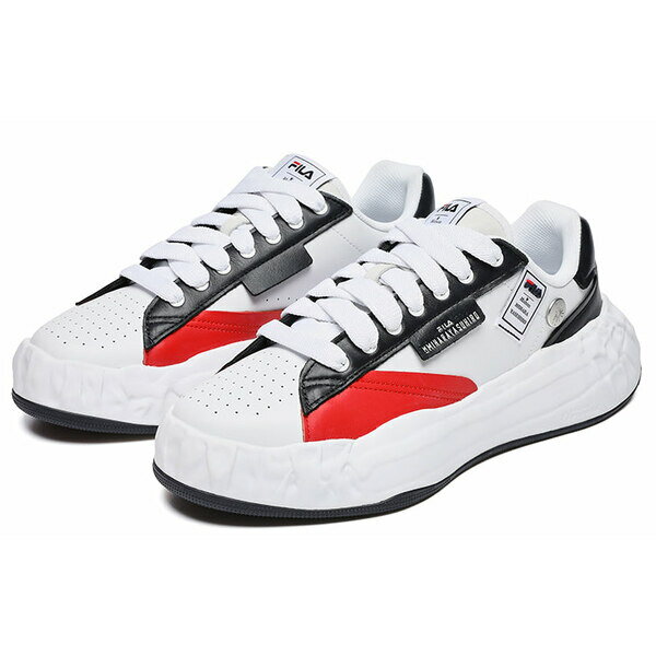 FILA フィラ メンズ スニーカー 【FILA x MIHARA YASUHIRO Sneakers 'White Black Red' F12M234207FWN】 サイズ US_7.5(25.5cm)
