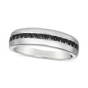 ルヴァン レディース リング アクセサリー Exotics® Men's Blackberry Diamond Band (1/2 ct. t.w.) ...