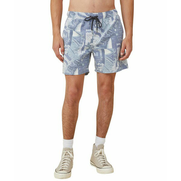 コットンオン メンズ カジュアルパンツ ボトムス Men's Kahuna Drawstring Shorts Pale Blue Party