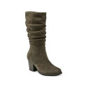 アース レディース ブーツ シューズ Women's Vine Block Heel Almond Toe Narrow Calf Casual Boots D...