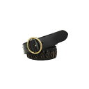 フライ レディース ベルト アクセサリー Women's Woven Leather Belt Black