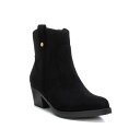 キシタイ レディース ブーツ シューズ Women's Suede Italian Western Boots By XTI Black