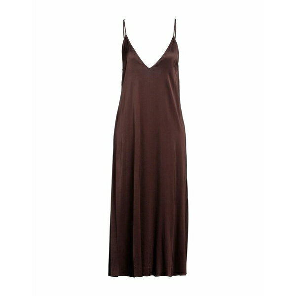 【送料無料】 アレッシアサンティ レディース ワンピース トップス Midi dresses Brown