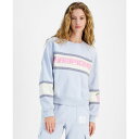 セルフエスティーム レディース パーカー・スウェットシャツ アウター Juniors' Sporty Crewneck Sweatshirt Blue Opal